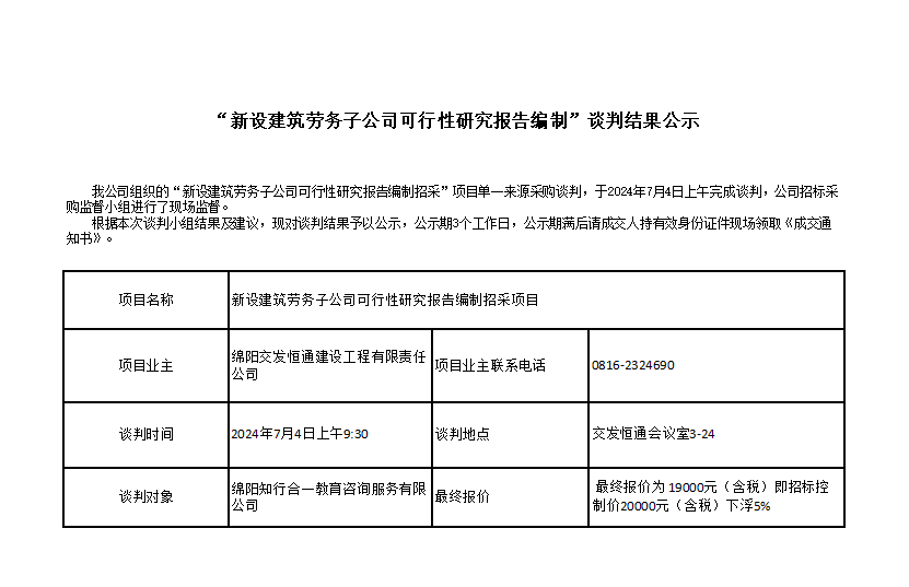 “新设建筑劳务子公司可行性研究报告编制”谈判结果公示.png